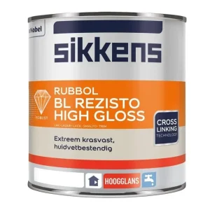 Direct Verzonden Sikkens Rubbol BL Rezisto High Gloss | Hoogglans Lakverf Binnen-500 ML - Wit