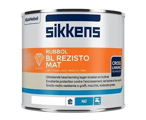 Sikkens Rubbol BL Rezisto Mat | Matte Lakverf Binnen-500 ML - Wit Snelle Levering