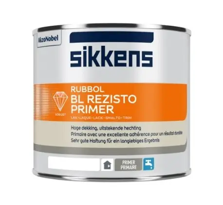 Superprijs Sikkens Rubbol BL Rezisto Primer | Grondverf Binnen & Buiten-500 ML - Wit