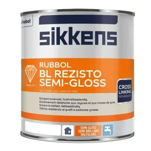 Sikkens Rubbol BL Rezisto Semi-Gloss | Halfglans Lakverf Binnen-1 LTR - Wit Gereduceerde Prijs