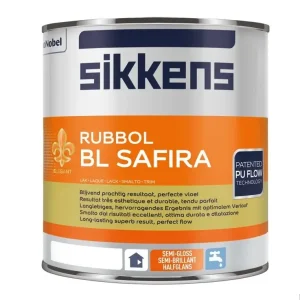 Sikkens Rubbol BL Safira | Halfglans Lakverf Binnen-1 LTR - Wit Beperkte Voorraad