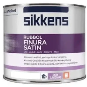 Sikkens Rubbol Finura Satin | Zijdeglans Lakverf Buiten-500 ML - Wit Bestel Nu