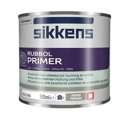 Hoge Kwaliteit Sikkens Rubbol Primer | Grondverf Buiten-500 ML - Wit