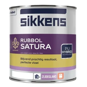 Exclusieve Aanbieding Sikkens Rubbol Satura | Zijdeglans Lakverf Buiten-1 LTR - Wit