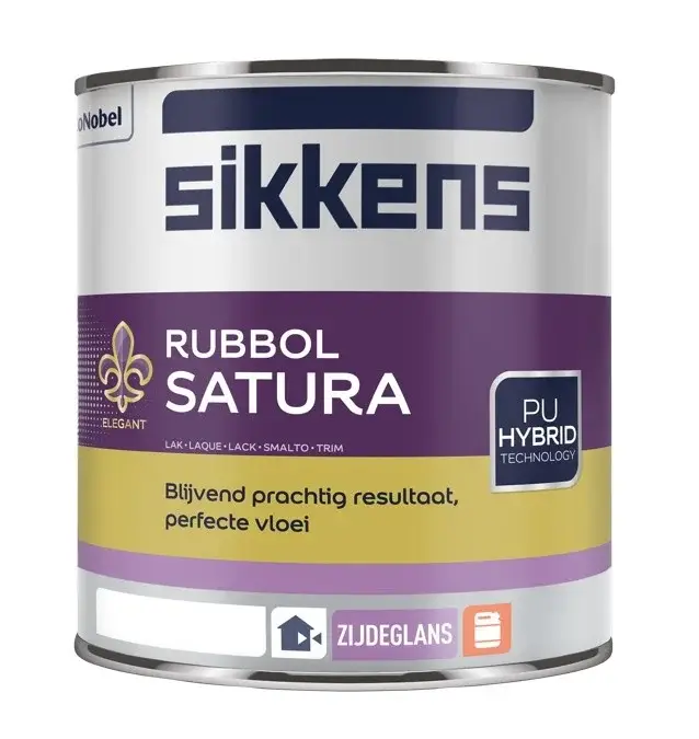 Exclusieve Aanbieding Sikkens Rubbol Satura | Zijdeglans Lakverf Buiten-1 LTR - Wit