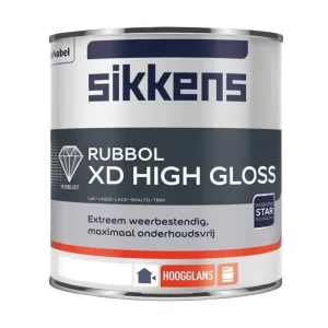 Sikkens Rubbol XD High Gloss | Hoogglans Lakverf Buiten-1 LTR - Wit Exclusieve Aanbieding