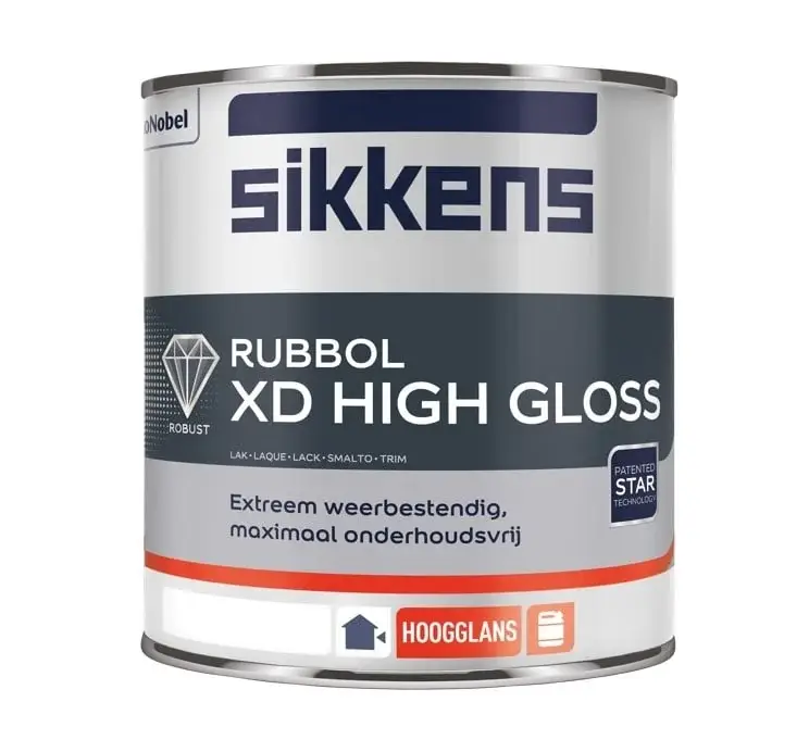 Sikkens Rubbol XD High Gloss | Hoogglans Lakverf Buiten-1 LTR - Wit Exclusieve Aanbieding