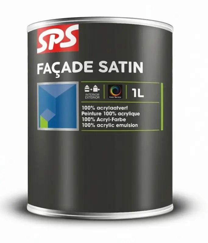 Beste Prijs SPS Facade Satin | Zijdeglans Gevelverf-1 LTR - Wit
