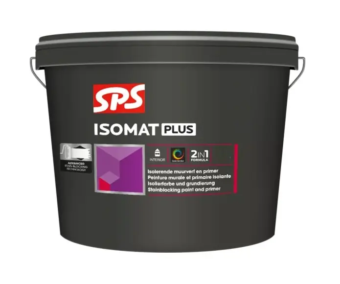 SPS Isomat Plus | Isolerende Muurverf en Plafondverf-4 LTR - Wit Op = Op