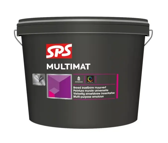 SPS Multimat | Matte Muurverf en Plafondverf-1 LTR - Wit Bestel Nu