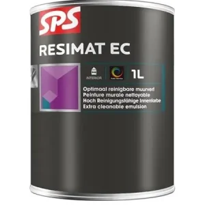 Bestel Nu SPS Resimat EC | Reinigbare Matte Muurverf-1 LTR - Wit