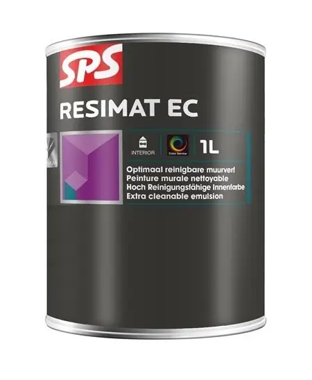 Bestel Nu SPS Resimat EC | Reinigbare Matte Muurverf-1 LTR - Wit