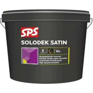 SPS Solodek Satin | Zijdeglans Muurverf en Plafondverf-10 LTR - Wit Shop Nu