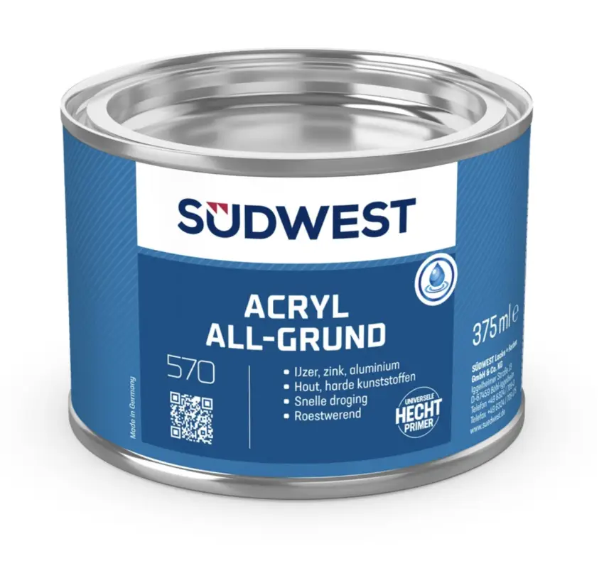 Sudwest Acryl Allgrund Grijs-370 ML Hete Deal