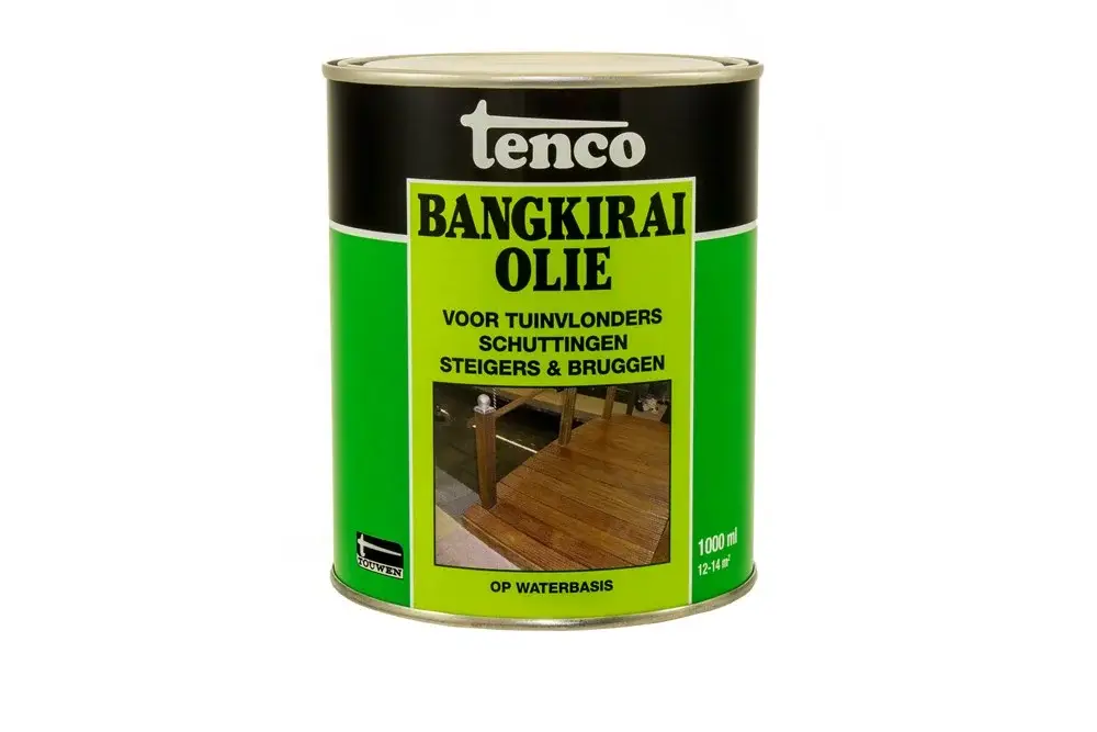 Flitsaanbieding Tenco Bangkirai Olie Waterbasis-1 LTR