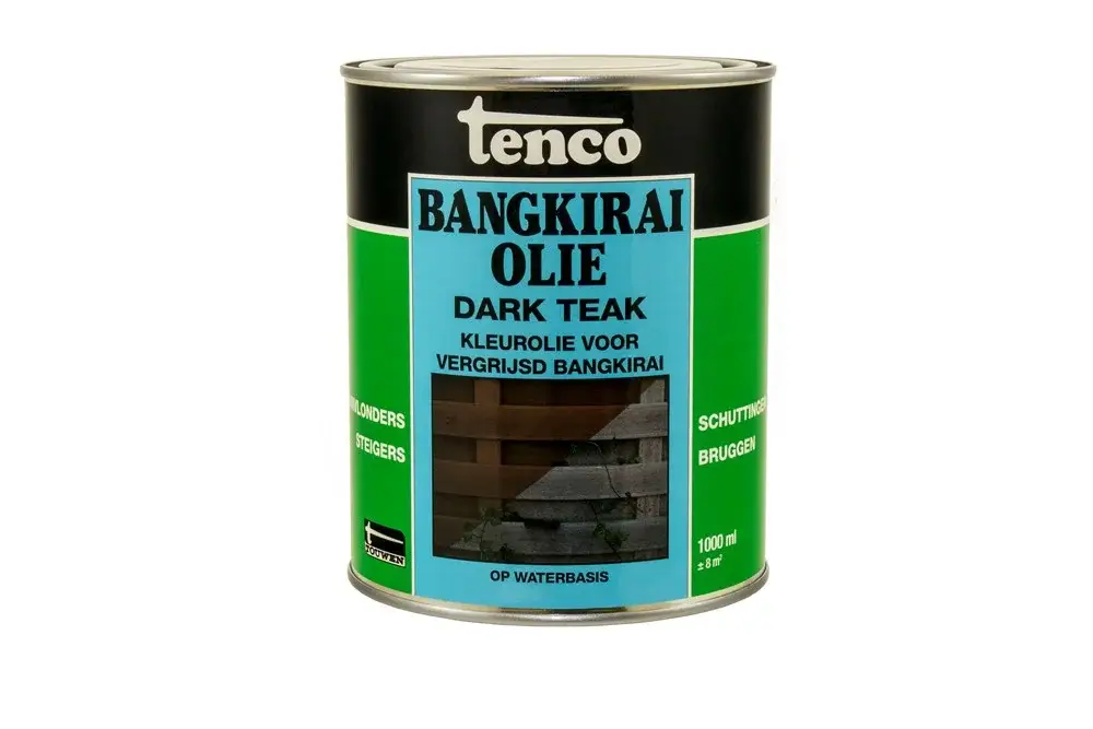 Tenco Bangkirai Olie Waterbasis Dark Teak-1 LTR Premium