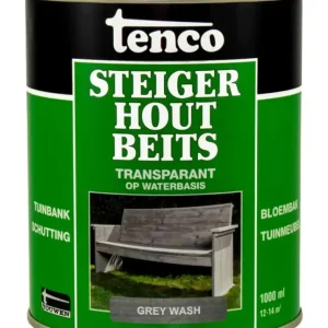 Voordeelprijs Tenco Steigerhoutbeits Grey Wash-1 LTR