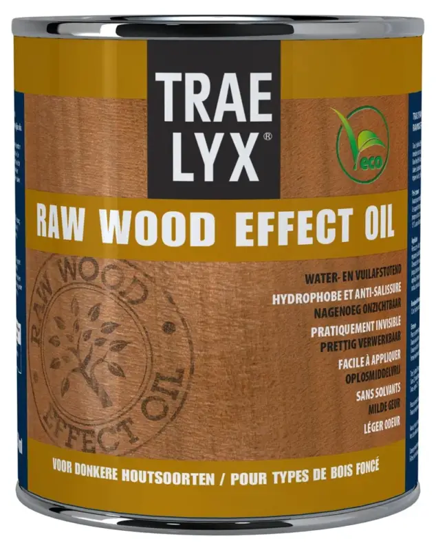Direct Beschikbaar Trae-lyx Raw Wood Effect Oil Donkerhout-750 ML