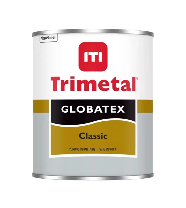 Exclusieve Aanbieding Trimetal Globatex Classic | Zijdeglans Muurverf-1 LTR - Wit