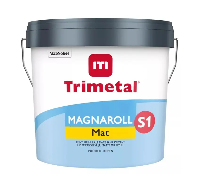 Trimetal Magnaroll S1 Mat | Matte Muurverf-10 LTR - Wit Snelle Levering