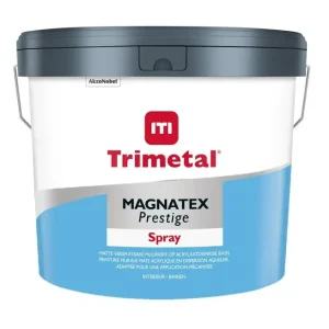 Trimetal Magnatex Prestige Spray | Verspuitbare Muurverf-10 LTR - Wit Uitverkoop