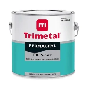 Trimetal Permacryl FX Primer| Grondverf Binnen & Buiten-1 LTR - Wit Lage Prijs