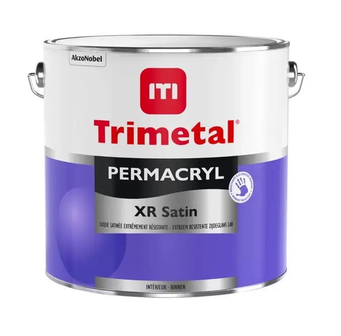 Veilige Betaling Trimetal Permacryl XR Satin | Zijdeglans Lakverf Binnen-500 ML - Wit