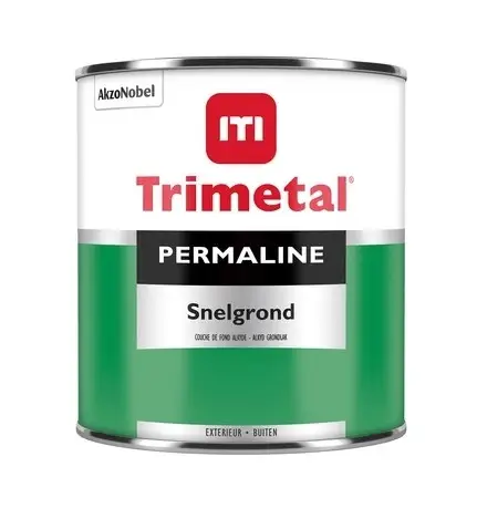 Meest Verkocht Trimetal Permaline Snelgrond | Sneldrogende Grondverf Buiten-1 LTR - Wit
