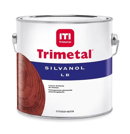 Trimetal Silvanol LB | Transparante Hoogglans Beits-1 LTR - Kleurloos Tijdelijk Beschikbaar