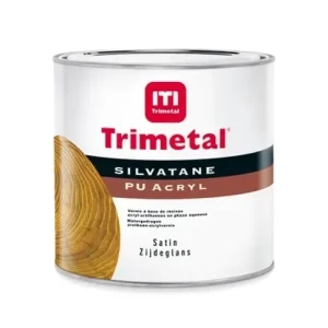 Trimetal Silvatane PU Acryl Satin | Zijdeglans Blanke Lak-500 ML - Kleurloos Favoriet