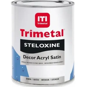 Trimetal Steloxine Decor Acryl Satin | Zijdeglans Eén-pot-systeem-1 LTR - Wit Hete Deal