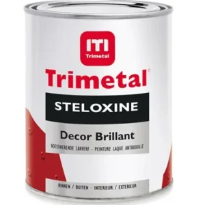 Trimetal Steloxine Decor Brillant| Hoogglans Eén-pot-systeem-1 LTR - Wit Meest Verkocht