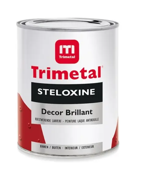 Trimetal Steloxine Decor Brillant| Hoogglans Eén-pot-systeem-1 LTR - Wit Meest Verkocht
