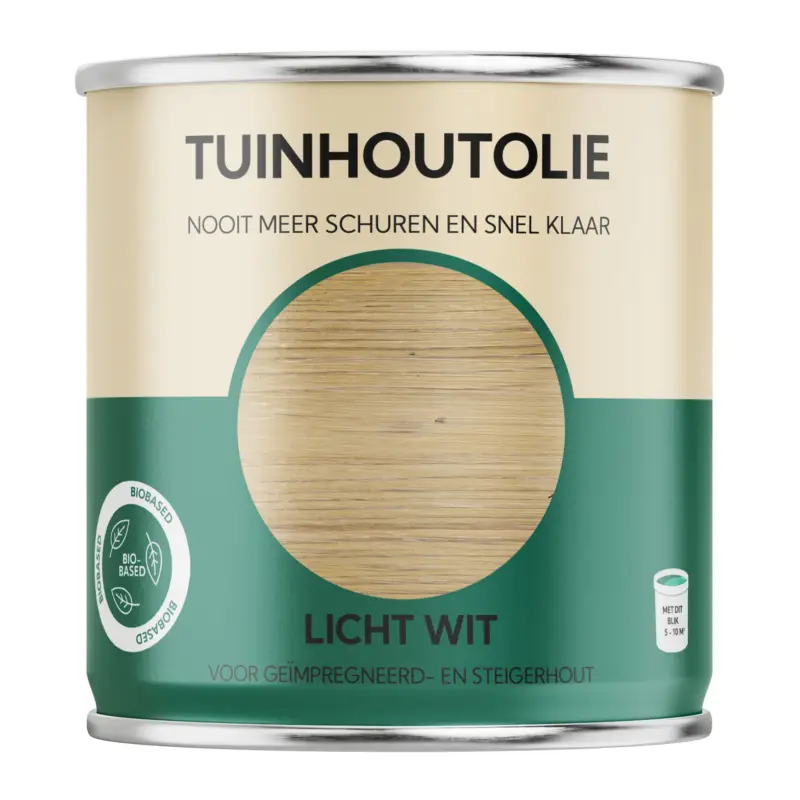 Dagaanbieding Tuinhoutolie Licht Wit-750 ML