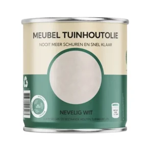 Alleen Vandaag Tuinhoutolie Meubel Nevelig Wit-750 ML