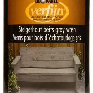 Op = Op Verfijn Steigerhoutbeits Grey Wash-750 ML