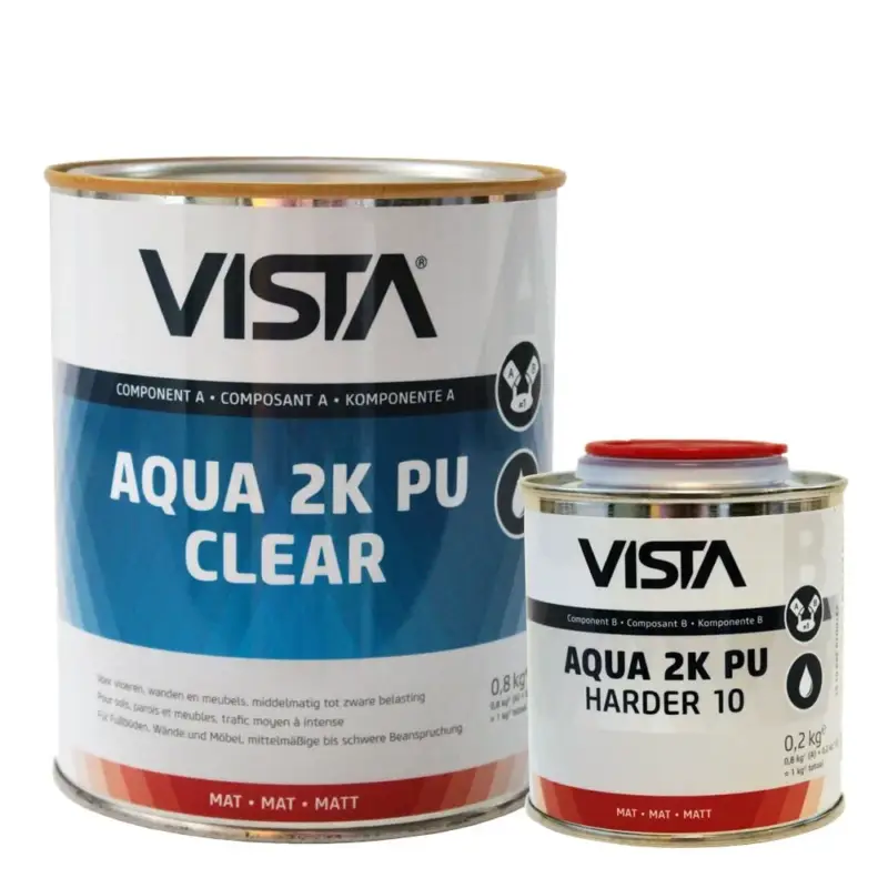 Goedkoop Vista Aqua 2K PU Clear Mat | Blanke Lak-1 KG