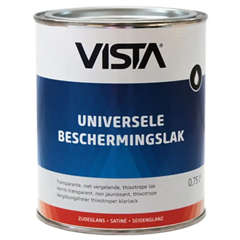 Vista Universele Beschermingslak Zijdeglans Blank-750 ML Gecertificeerd