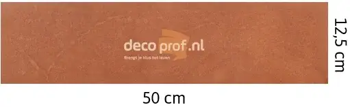 Lage Prijs Walluxe Leathr Chicque Cognac Uni Zelfklevend-1 m² - 12,5 x 50 cm (16 tegels)