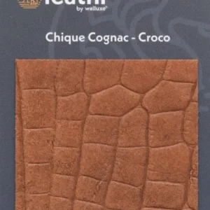 Walluxe Leathr Chique Cognac Croco Proefstaal-1 ST Betrouwbaar