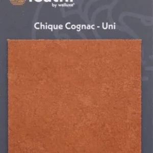 Walluxe Leathr Chique Cognac Uni Proefstaal-1 ST Merkproduct