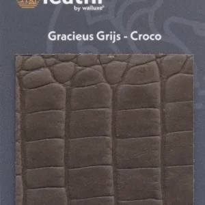 Laatste Kans Walluxe Leathr Gracieus Grijs Croco Proefstaal-1 ST