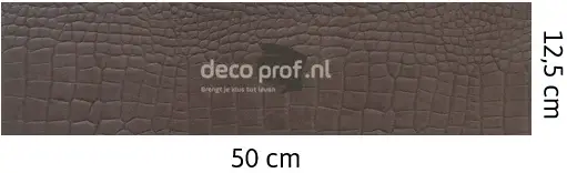 Aanbieding Walluxe Leathr Gracieus Grijs Croco Zelfklevend-1 m² - 12,5 x 50 cm