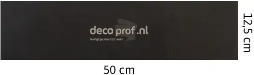 Bestel Nu Walluxe Leathr Zeeuws Zwart Uni Zelfklevend-1 m² - 12,5 x 50 cm