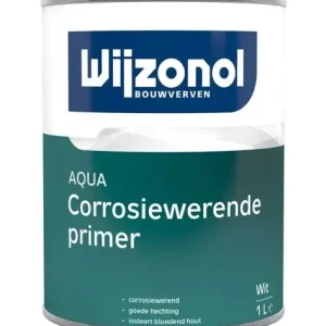 Wijzonol Aqua Corrosiewerende Primer | Grondverf Binnen & Buiten-1 LTR - Wit Direct Verzonden