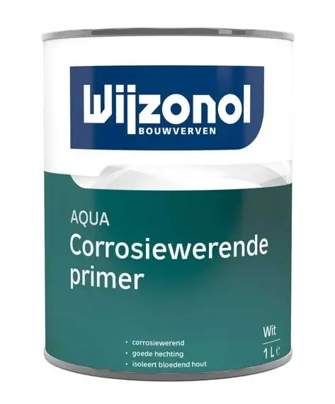 Wijzonol Aqua Corrosiewerende Primer | Grondverf Binnen & Buiten-1 LTR - Wit Direct Verzonden
