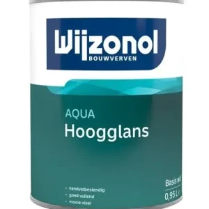 Rechtstreeks Van De Fabrikant Wijzonol Aqua Hoogglans | Hoogglans Lakverf Binnen & Buiten-1 LTR - Wit