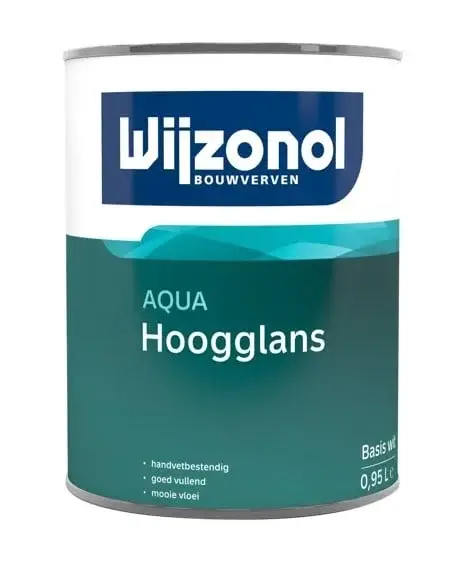 Rechtstreeks Van De Fabrikant Wijzonol Aqua Hoogglans | Hoogglans Lakverf Binnen & Buiten-1 LTR - Wit