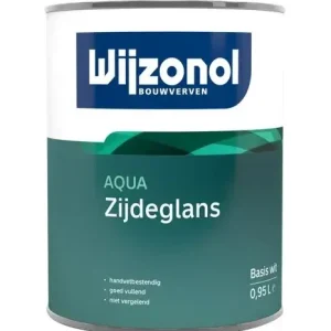 Wijzonol Aqua Zijdeglans | Zijdeglans Lakverf Binnen-1 LTR - Wit Speciale Aanbieding