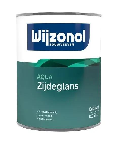 Wijzonol Aqua Zijdeglans | Zijdeglans Lakverf Binnen-1 LTR - Wit Speciale Aanbieding